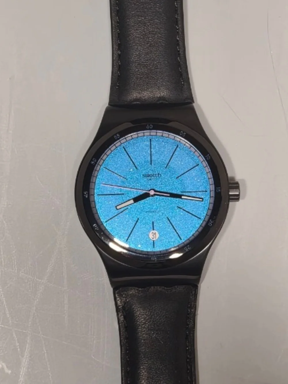Swatch Blackcloak Mechanism SISTEM51 Automatic Watch (YIB408)